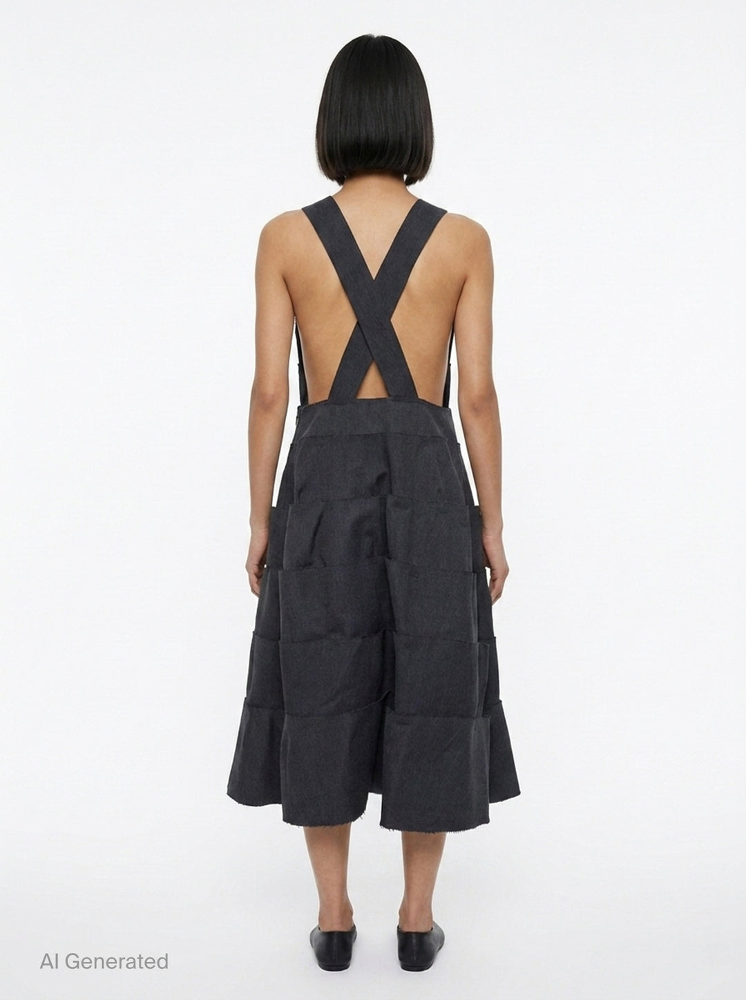 Layered Crossback Pinafore | Comme des Garçons Comme des Garçons | Club21 - back