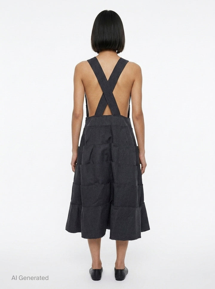 Layered Crossback Pinafore | Comme des Garçons Comme des Garçons | Club21 - back