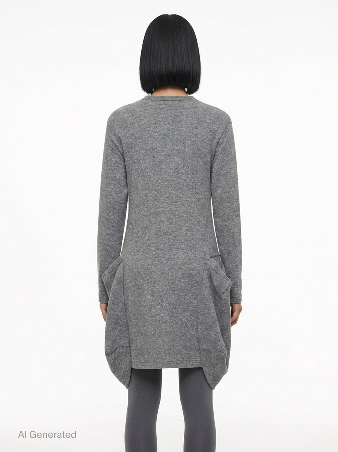 Long Sleeve Crewneck Dress | Comme des Garçons Comme des Garçons | Club21 - back