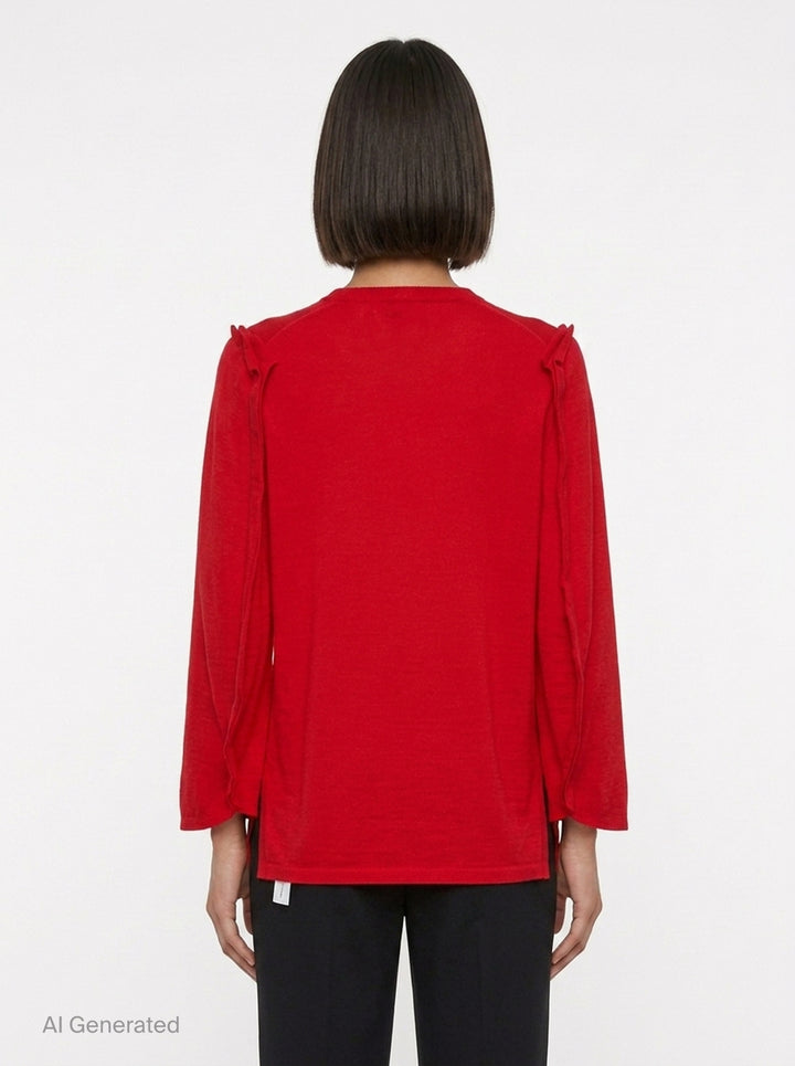 Oversized Exaggerated Sleeve Knit Top | Comme des Garçons Comme des Garçons | Club21 - back
