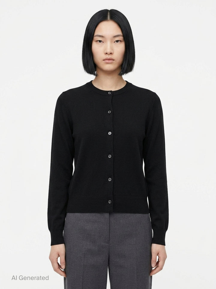 Rib Trim Button Cardigan | Comme des Garçons Comme des Garçons | Club21 - front