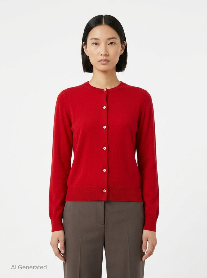 Rib Trim Button Cardigan | Comme des Garçons Comme des Garçons | Club21 - front