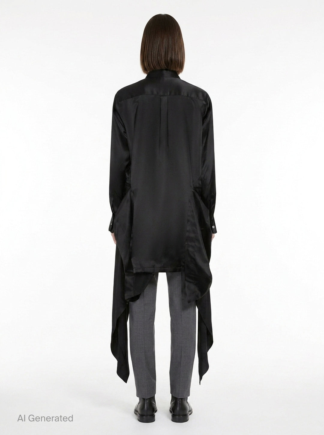 Satin Rounded Collar Blouse | Comme des Garçons Girl | Club21 - back