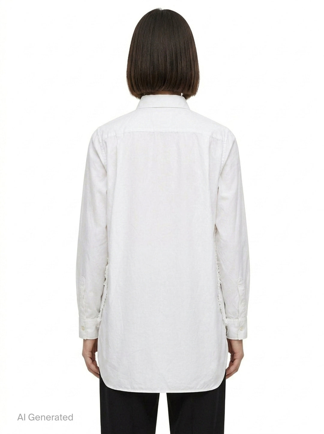 Sheer Lace Panel Blouse | Comme des Garçons | Club21 - back