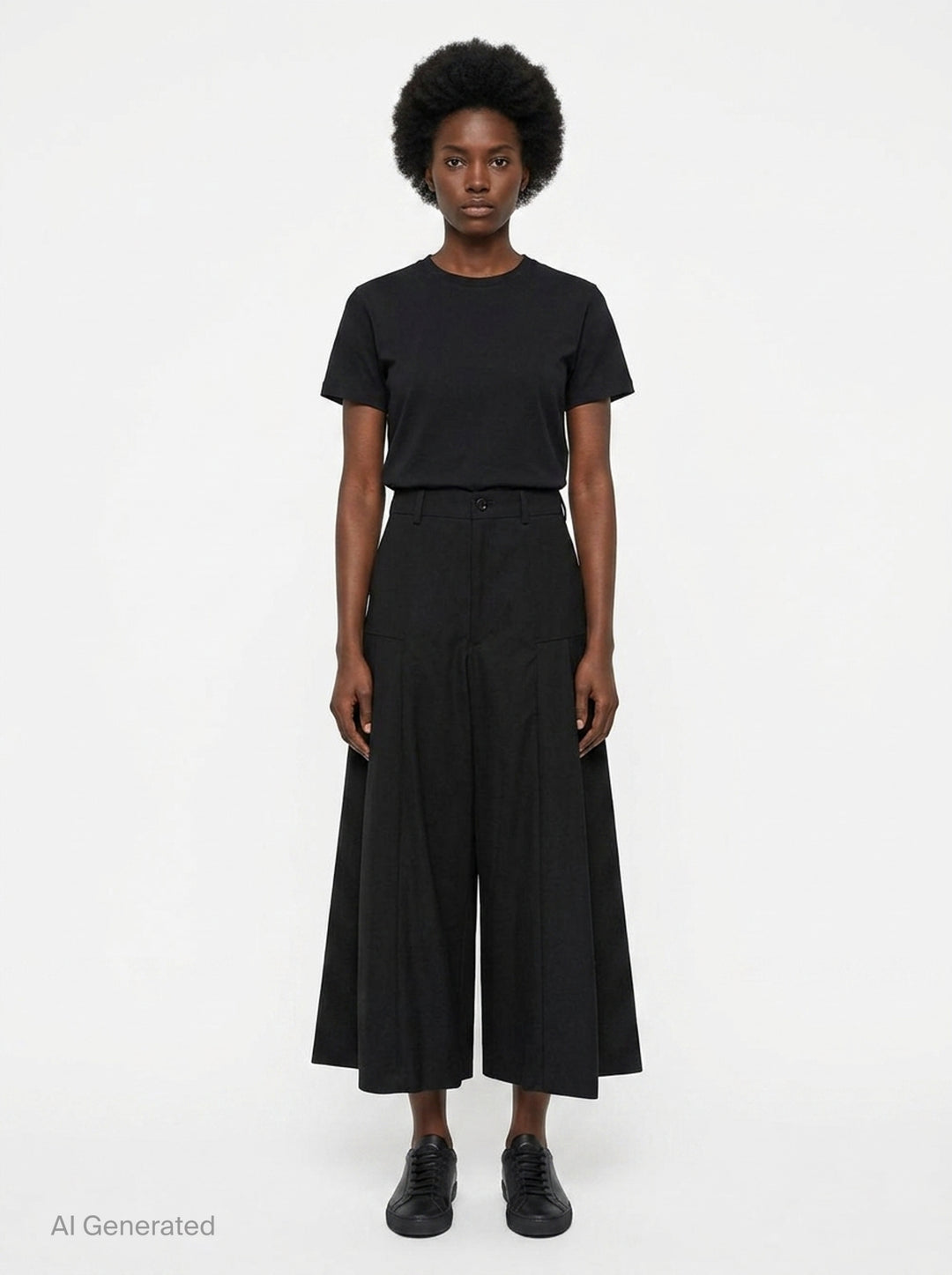 Wide-Leg Pleated Flare Trousers | Comme des Garçons Comme des Garçons | Club21 - front