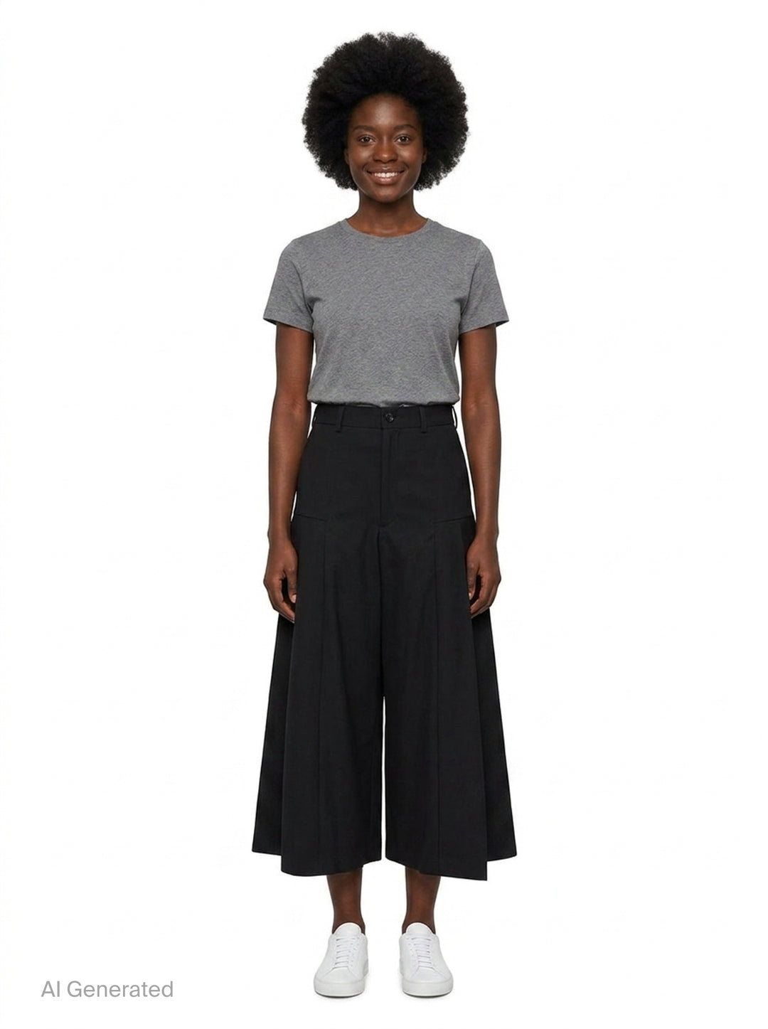 Wide-Leg Pleated Flare Trousers | Comme des Garçons Comme des Garçons | Club21 - front