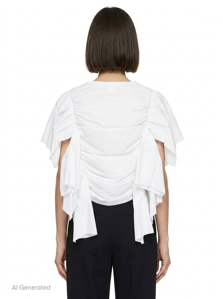 Draped Gathered Layer Top | Comme des Garçons | Club21 - back