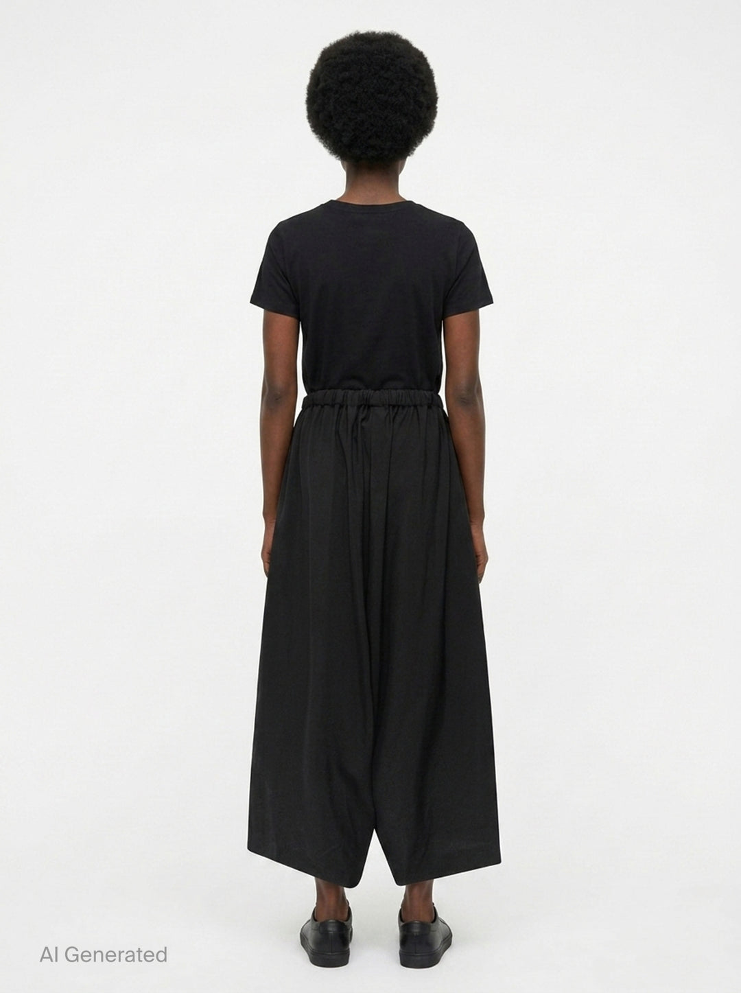 Elastic Waist Wide Leg Pants | Comme des Garçons | Club21 - back