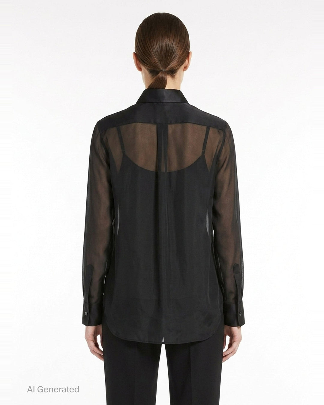 Flounce Collar Sheer Blouse | Comme des Garçons | Club21 - back