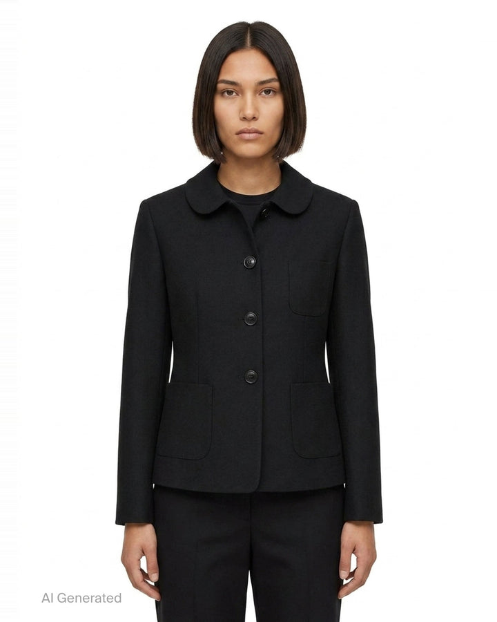 Collared Button-Up Jacket | Comme des Garçons Girl | Club21 - front