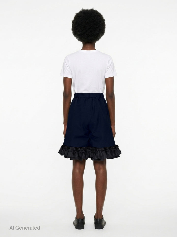 Elastic Waist Wide Leg Pants | Comme des Garçons | Club21 - back