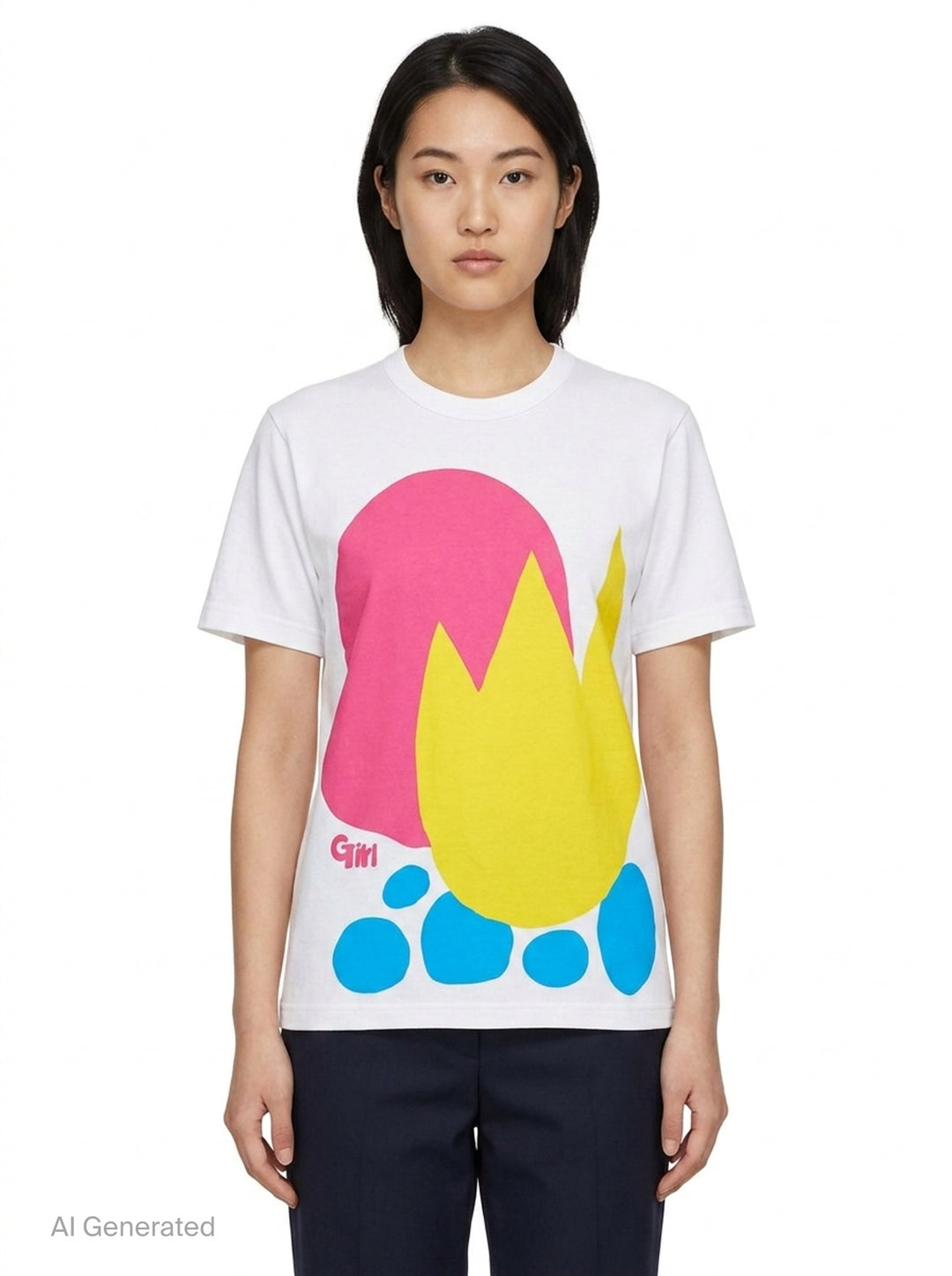 Flame Graphic Tee | Comme des Garçons Girl | Club21 - front
