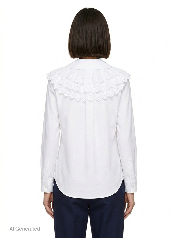 Lace Collar Peter Pan Blouse | Comme des Garçons Girl | Club21 - back