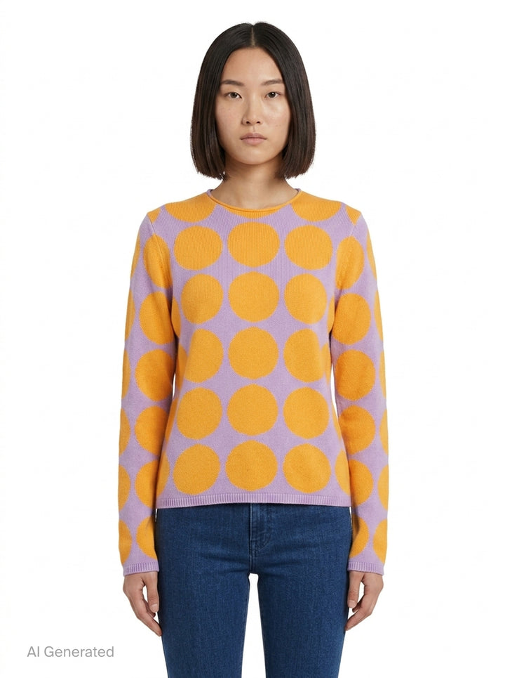 Oversized Dot Knit Top | Comme des Garçons Girl | Club21 - front