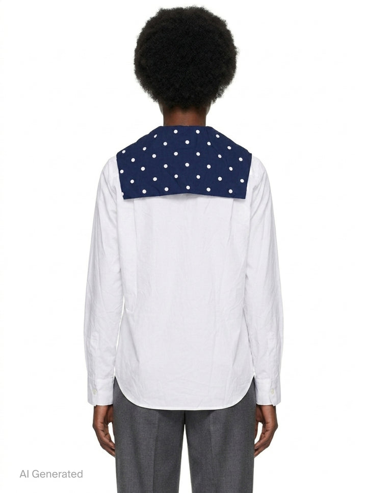 Polka Dot Collar Blouse | Comme des Garçons Girl | Club21 - back