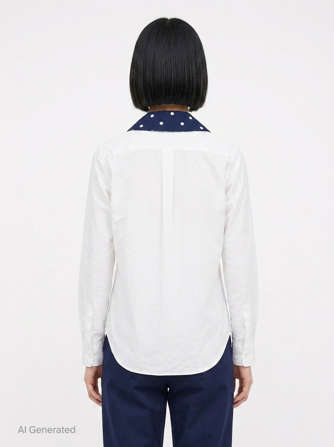 Polka Dot Contrast Collar Blouse | Comme des Garçons Girl | Club21 - back