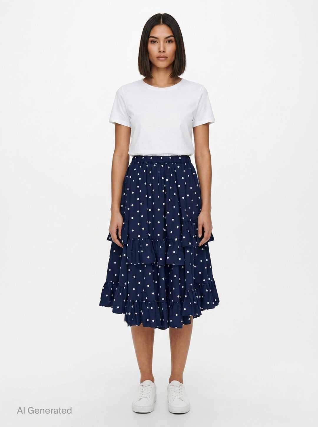 Polka Dot Midi Skirt | Comme des Garçons Girl | Club21 - front