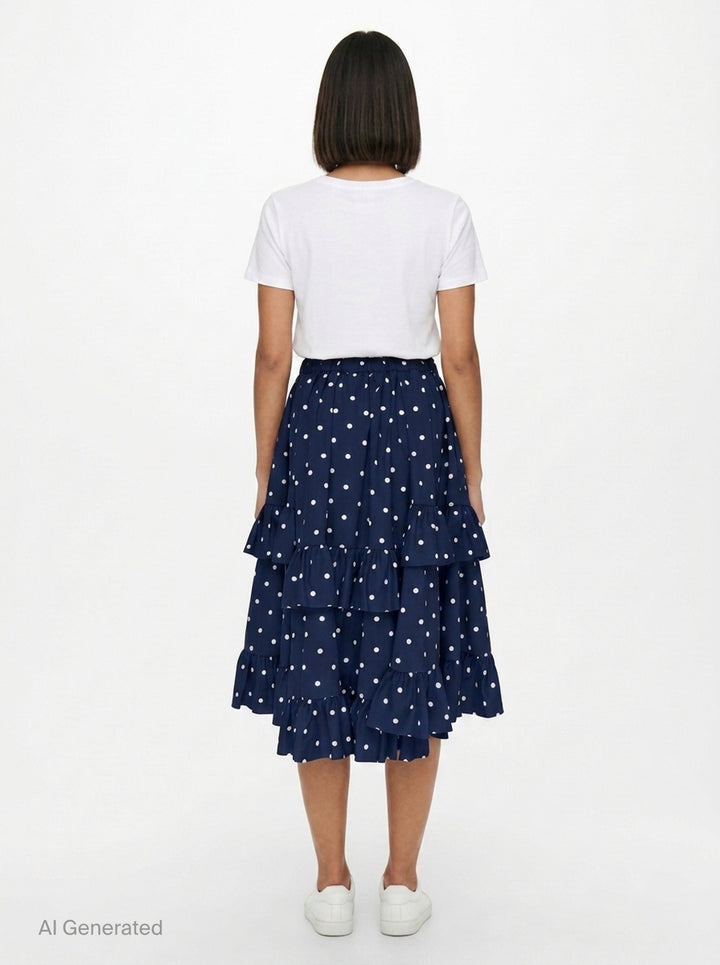 Polka Dot Midi Skirt | Comme des Garçons Girl | Club21 - back