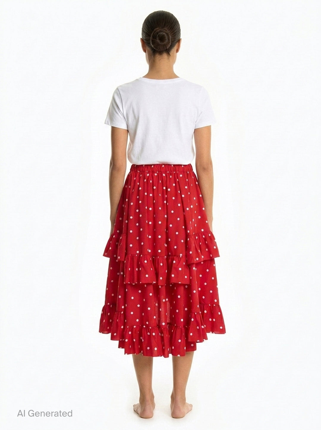 Polka Dot Midi Skirt | Comme des Garçons Girl | Club21 - back