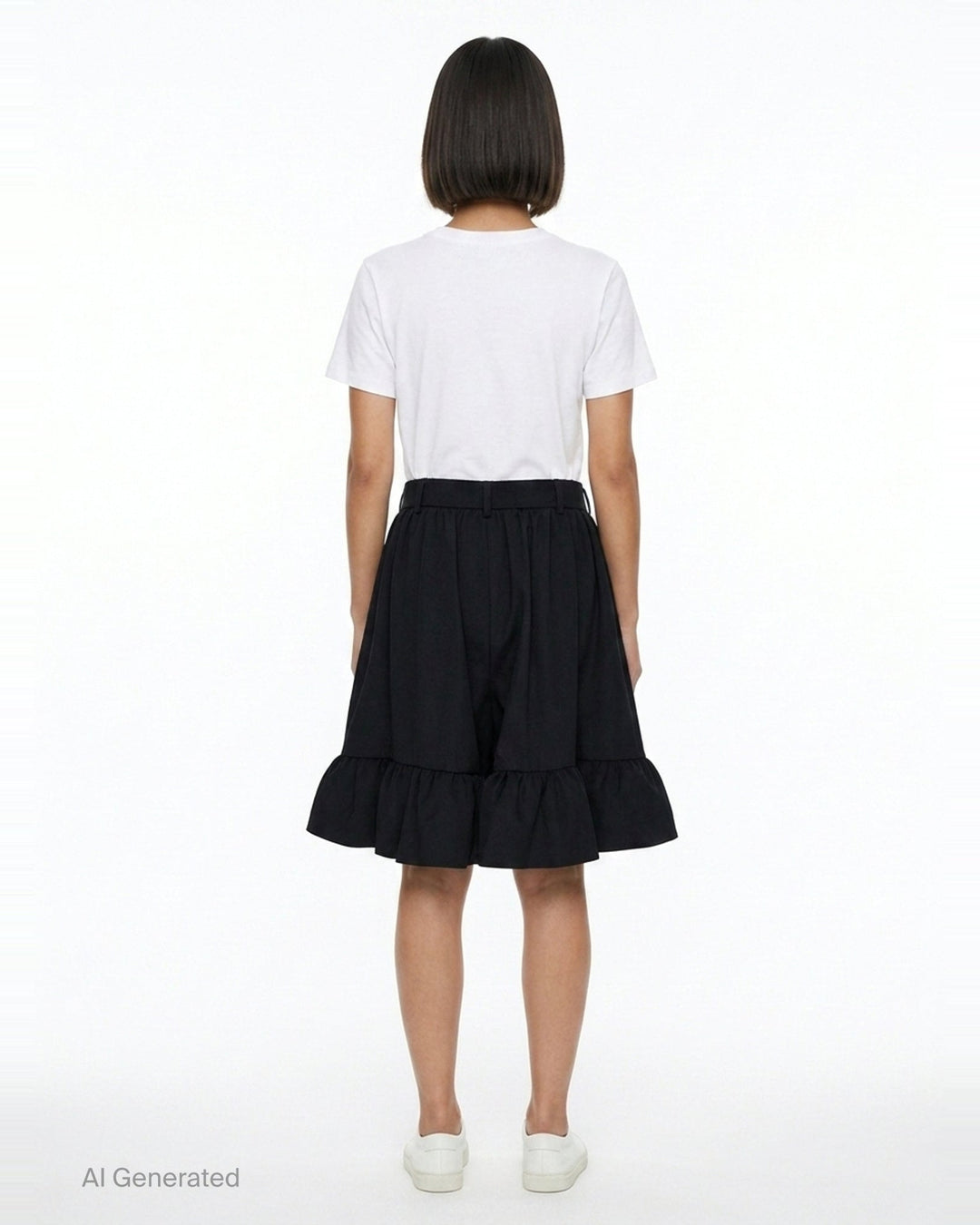 Ruffle Hem Flare Shorts | Comme des Garçons Girl | Club21 - back