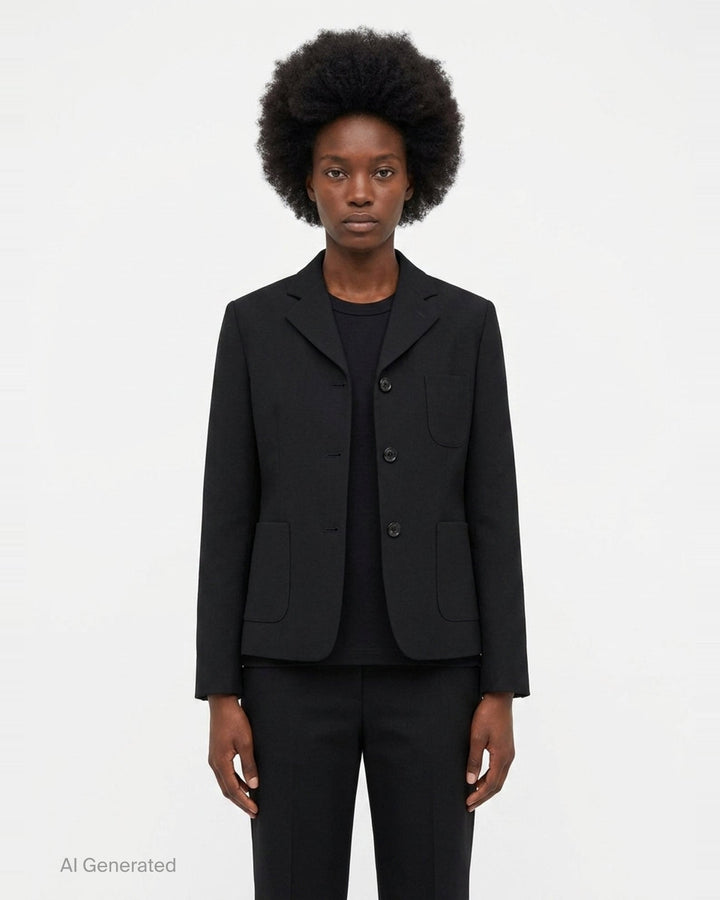Straight Cut Button Down Jacket | Comme des Garçons Girl | Club21 - front