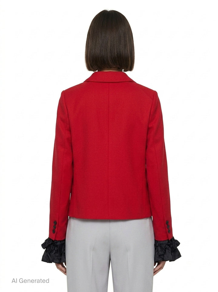 Tailored Jacket with Taffeta Cuffs | Comme des Garçons Girl | Club21 - back