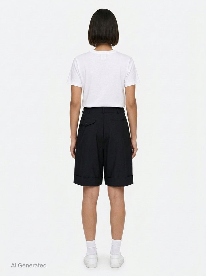 Tailored Wide-Leg Shorts | Comme des Garçons Girl | Club21 - back