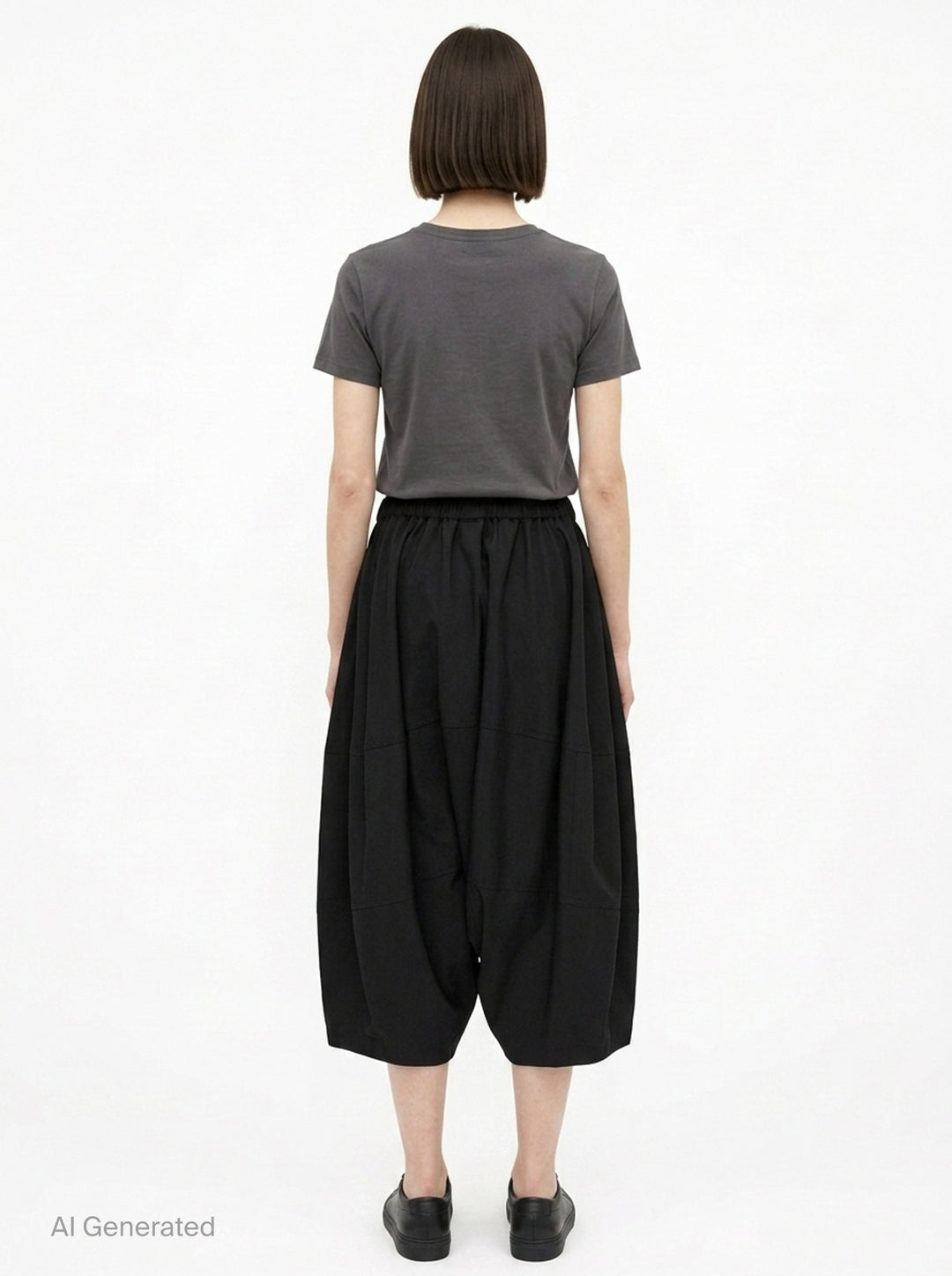 Wide-Leg Relaxed Pants | Comme des Garçons Girl | Club21 - back