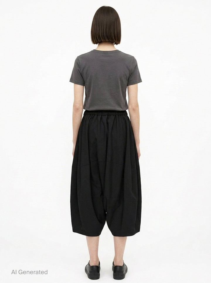 Wide-Leg Relaxed Pants | Comme des Garçons Girl | Club21 - back