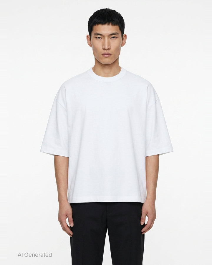 Cotton Jersey Brushed Tee | Comme des Garçons Homme | Club21 - front