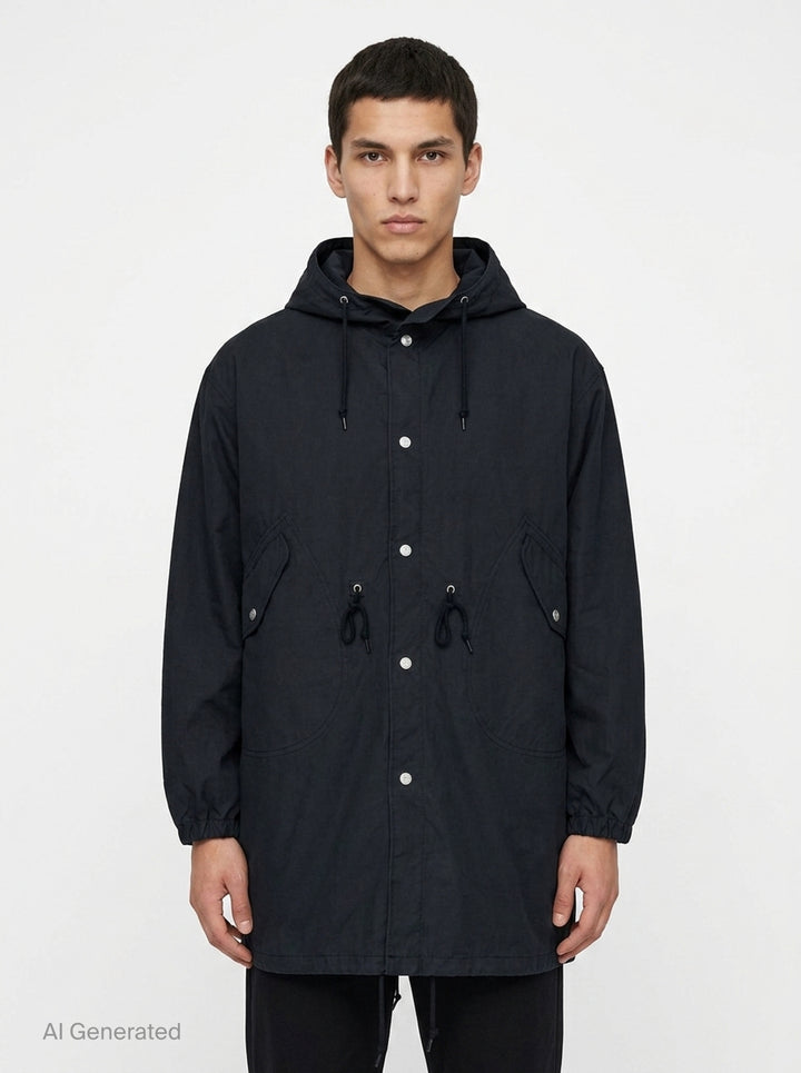 Cotton Nylon Weather Coat | Comme des Garçons Homme | Club21 - front