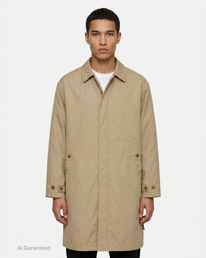 Cotton Polyester Gabardine Coat | Comme des Garçons Homme | Club21 - front