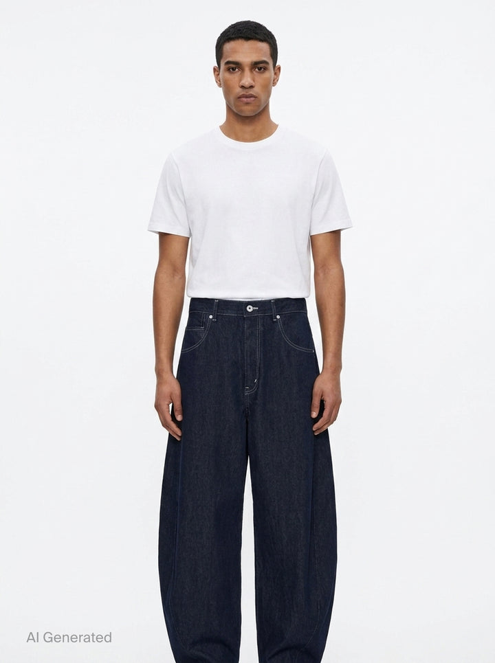 Cotton Reactive Denim Jeans | Comme des Garçons Homme | Club21 - front