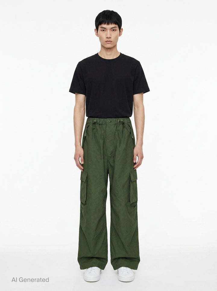 Cotton Ripstop Cargo Pants | Comme des Garçons Homme | Club21 - front