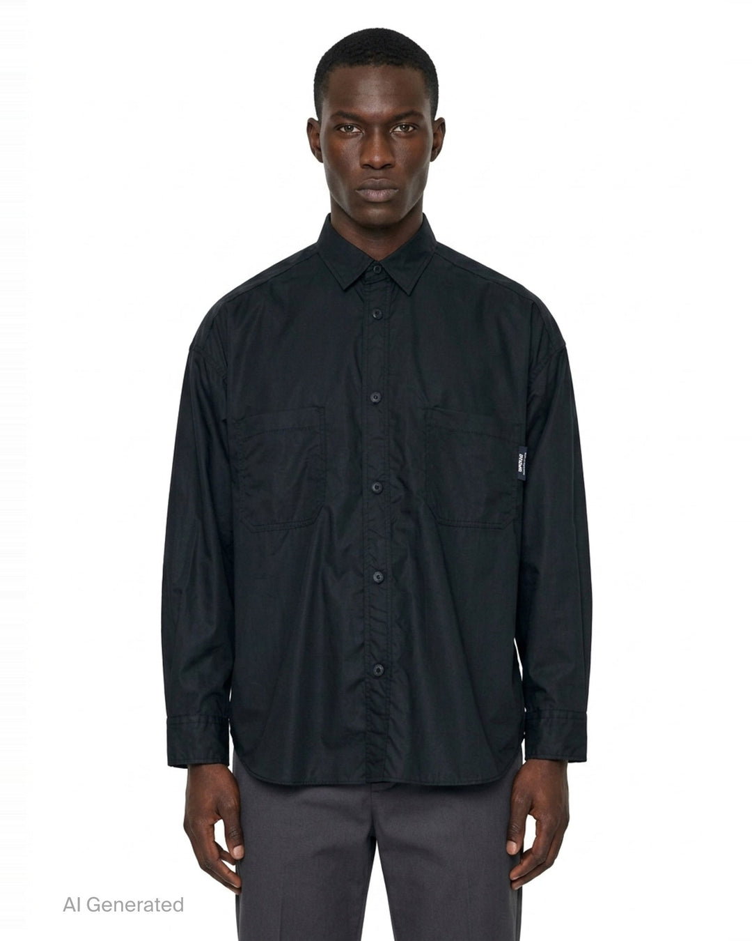 Cotton Ripstop Long Sleeve Shirt | Comme des Garçons Homme | Club21 - front