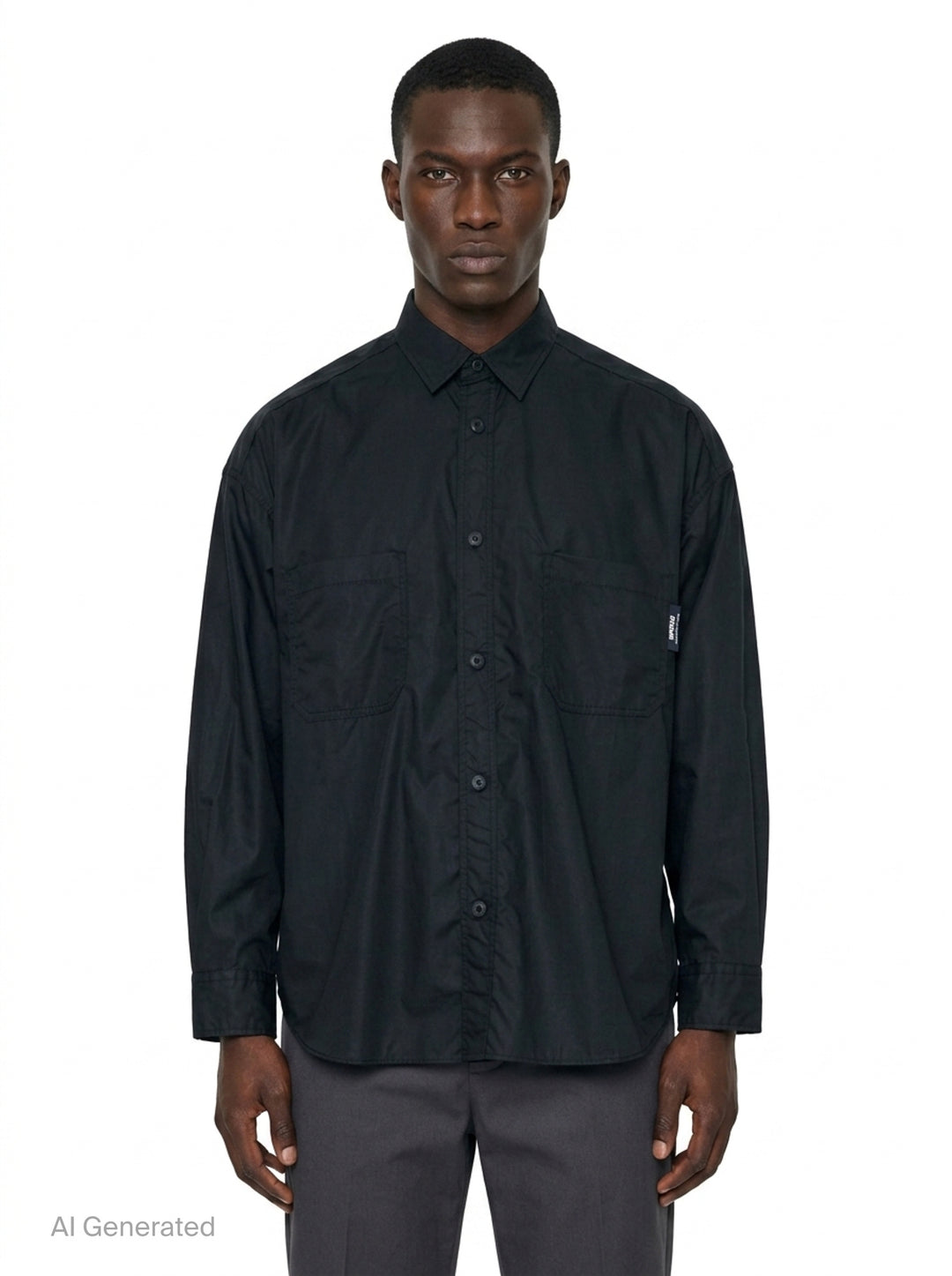 Cotton Ripstop Long Sleeve Shirt | Comme des Garçons Homme | Club21 - front