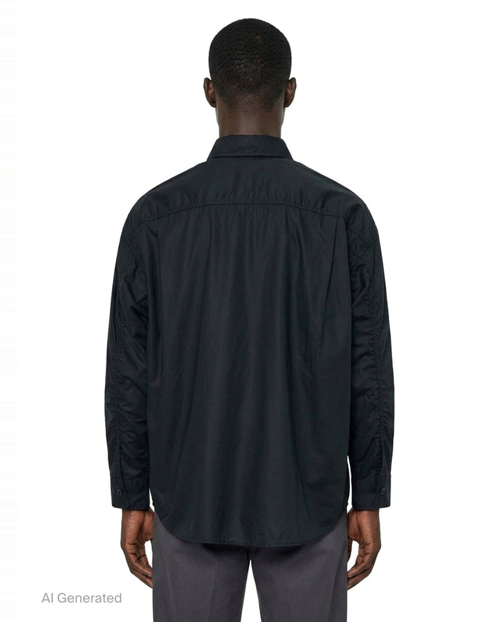 Cotton Ripstop Long Sleeve Shirt | Comme des Garçons Homme | Club21 - back