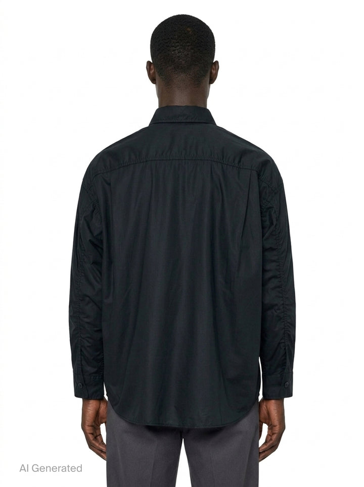 Cotton Ripstop Long Sleeve Shirt | Comme des Garçons Homme | Club21 - back