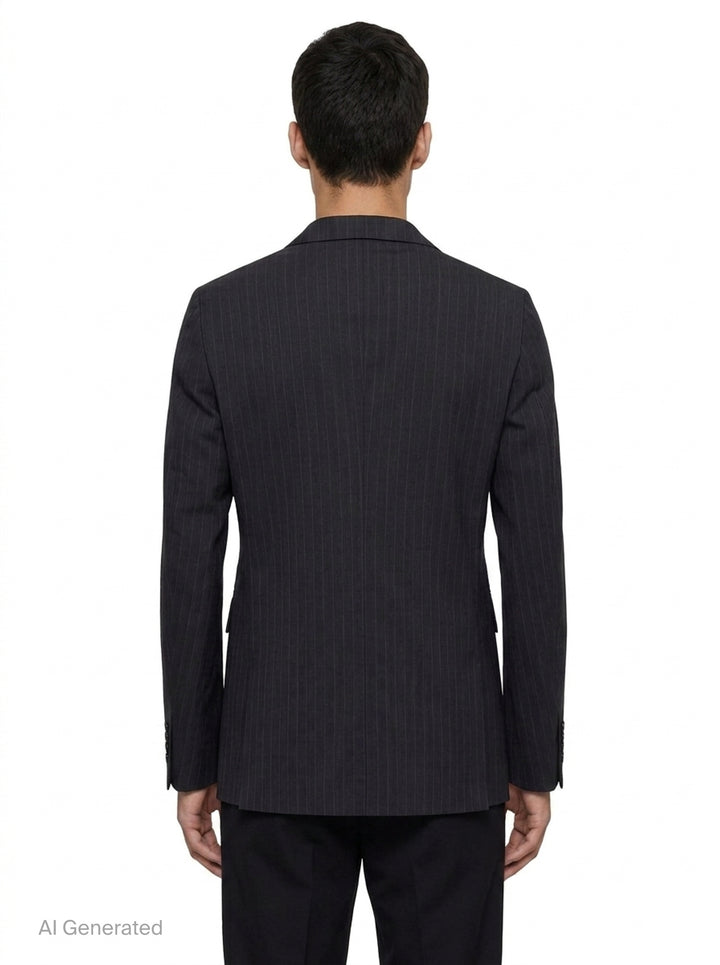 Dobby Stripe Wool Jacket | Comme des Garçons Homme Deux | Club21 - back