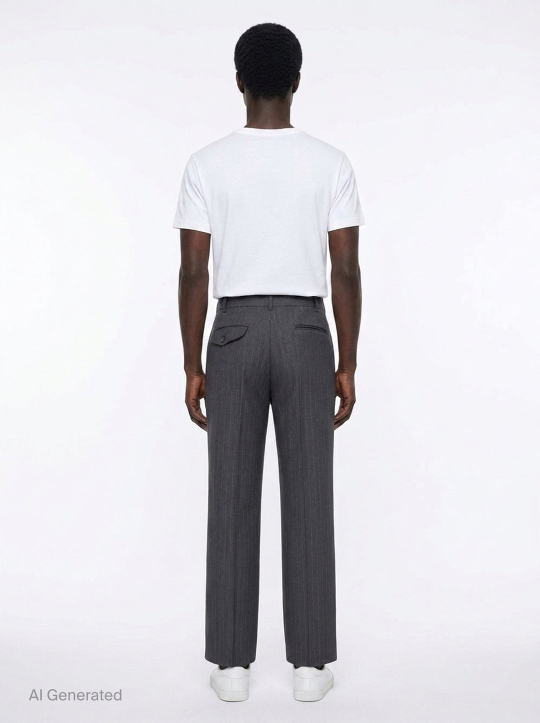 Wool Dobby Stripe Pants | Comme des Garçons Homme Deux | Club21 - back