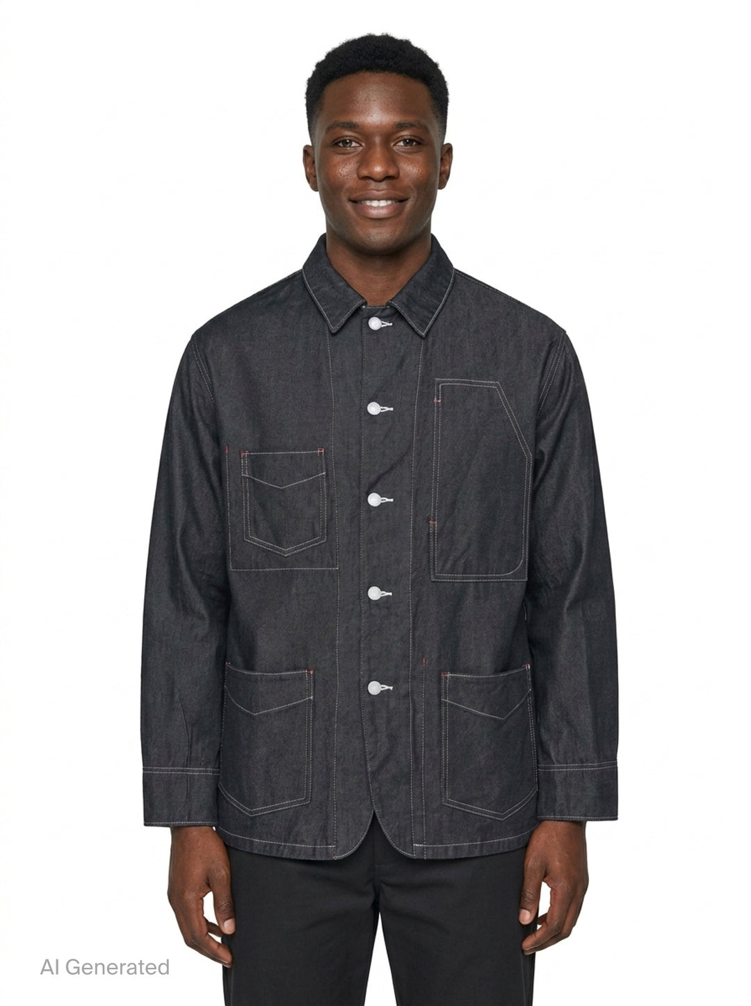 Garment Dyed Denim Blouson | Comme des Garçons Homme | Club21 - front
