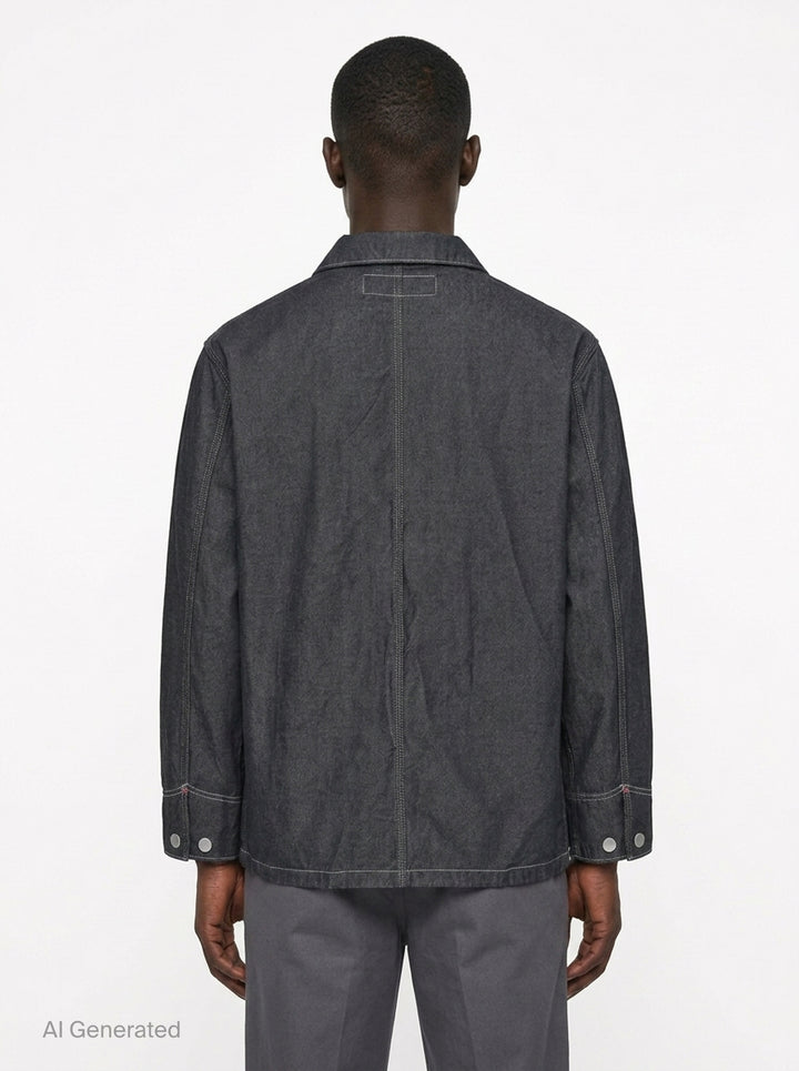 Garment Dyed Denim Blouson | Comme des Garçons Homme | Club21 - back