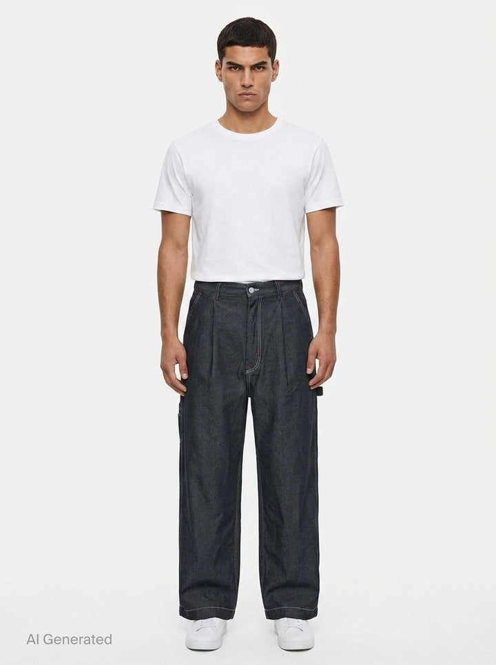 Garment Dyed Wide Leg Pants | Comme des Garçons Homme | Club21 - front