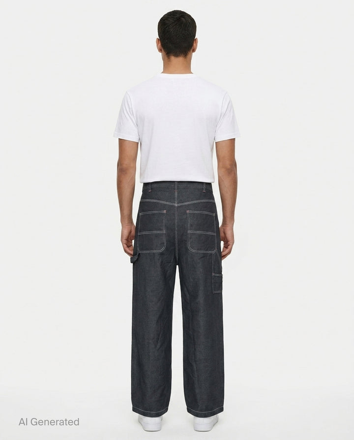 Garment Dyed Wide Leg Pants | Comme des Garçons Homme | Club21 - back