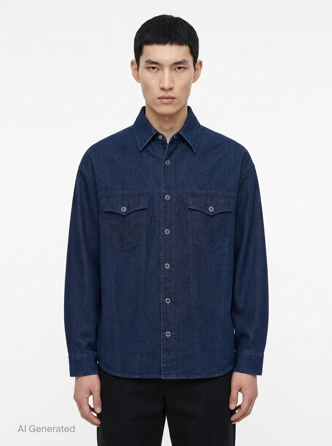 Light Oz Long Sleeve Denim Shirt | Comme des Garçons Homme | Club21 - front