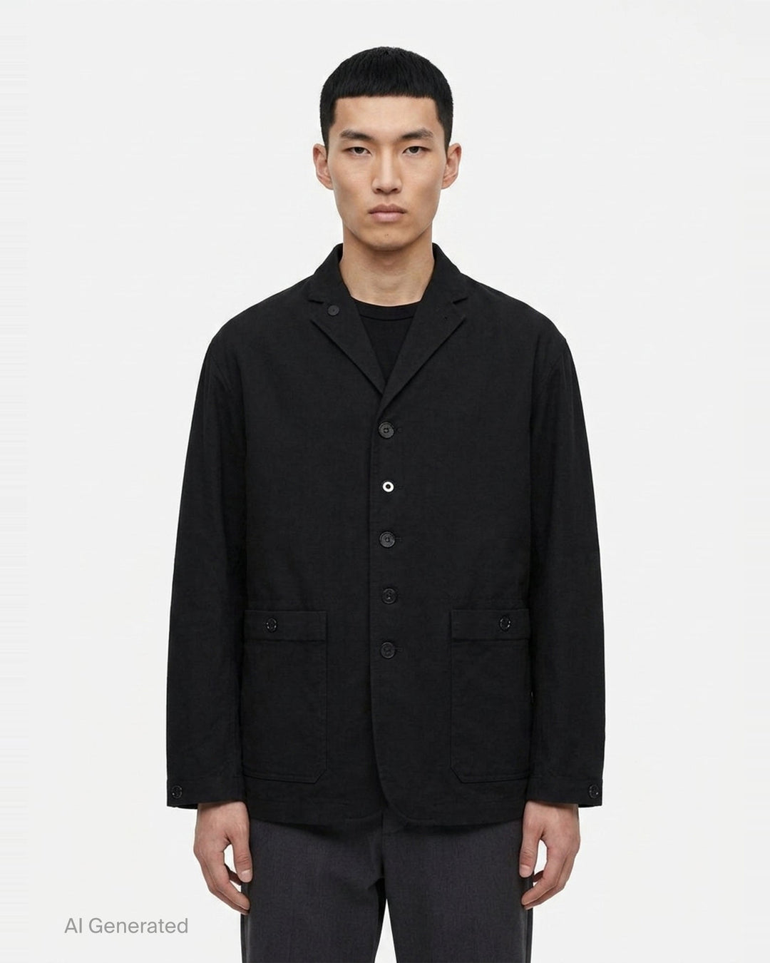 Nylon Twill Cotton Ripstop Jacket | Comme des Garçons Homme | Club21 - front