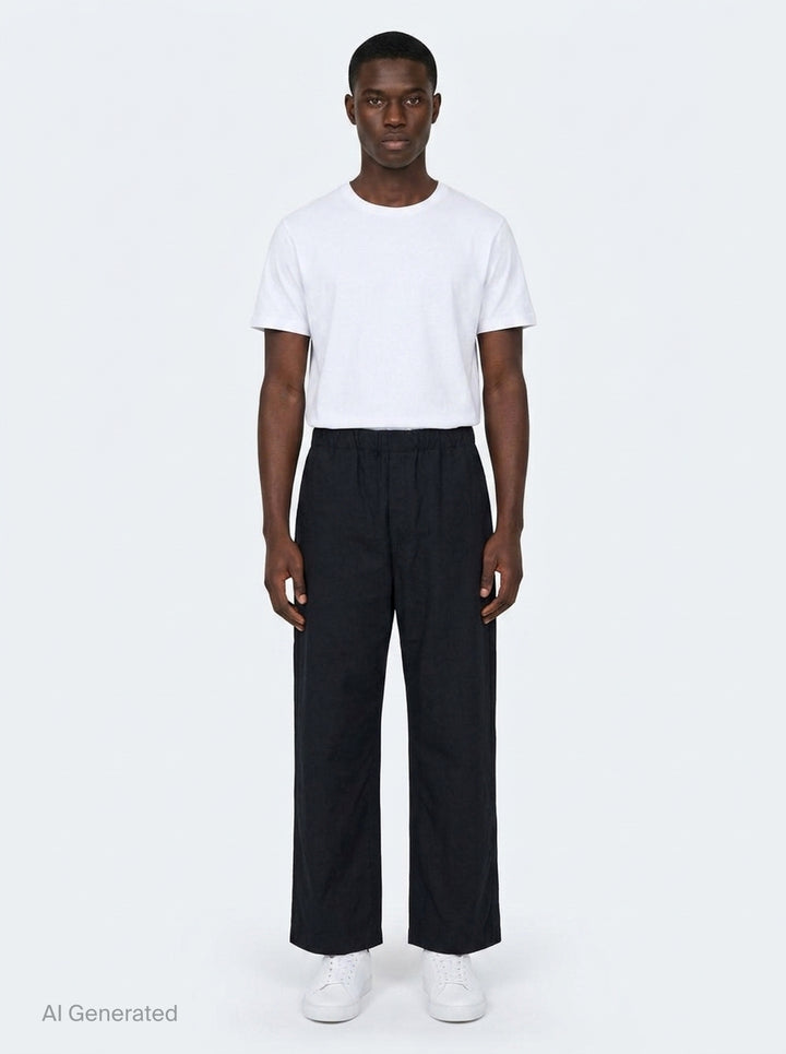 Nylon Twill Wide Pants | Comme des Garçons Homme | Club21 - front