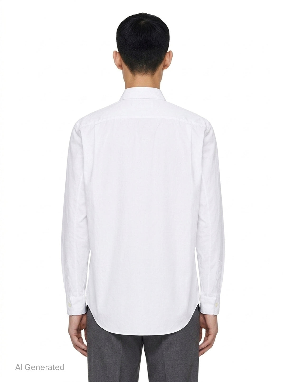 Cotton Broad Long Sleeve Shirt | Comme des Garçons Homme Plus | Club21 - back
