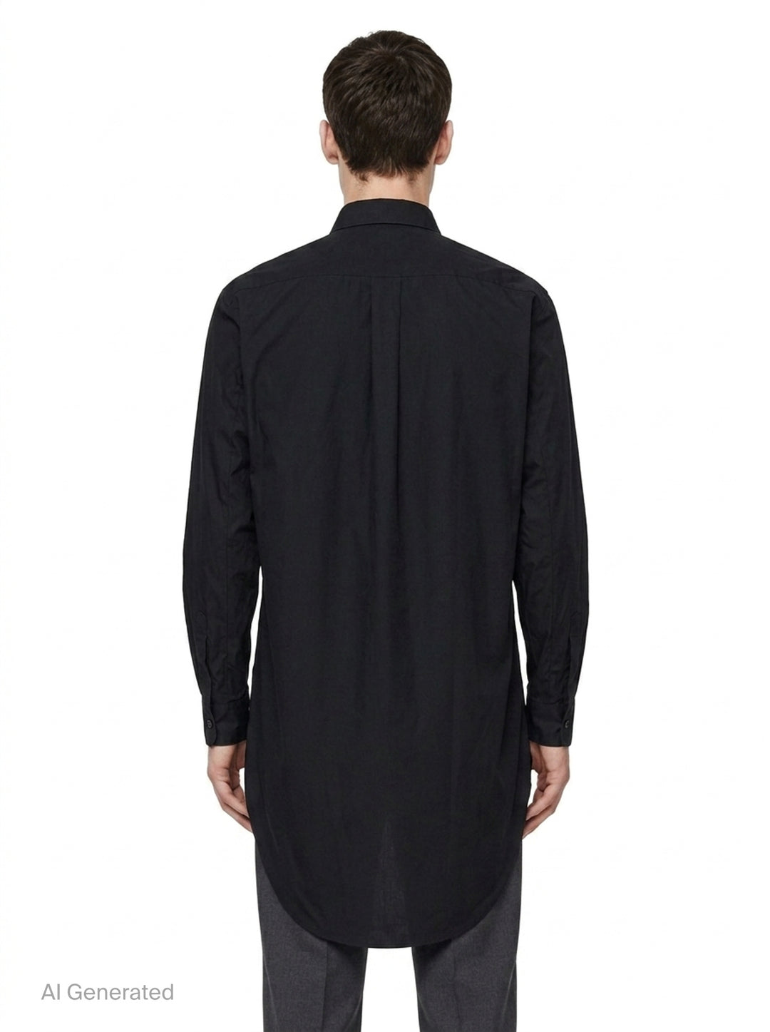 Cotton Broad Long Sleeve Shirt | Comme des Garçons Homme Plus | Club21 - back