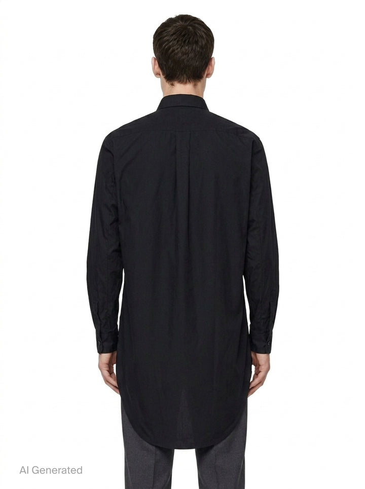 Cotton Broad Long Sleeve Shirt | Comme des Garçons Homme Plus | Club21 - back